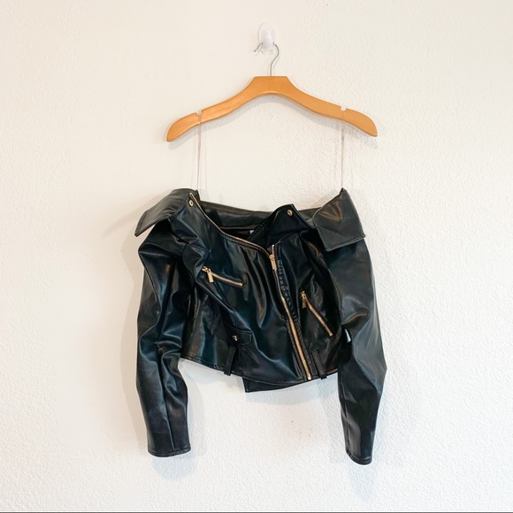 House of CB Romera Off Shoulder Black Jacket S - Picture 6 of 16